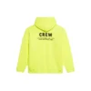 Heren-sweatshirt met opdruk, rondhals, geel 600583TIV757072