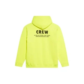 Heren-sweatshirt met opdruk, rondhals, geel 600583TIV757072