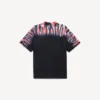 Heren-T-shirt met extreme tie-dye-print en medium pasvorm in zwart