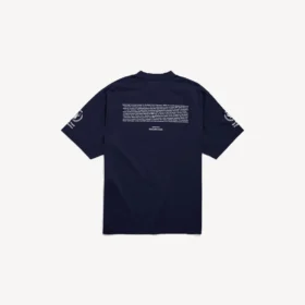 Heren-T-shirt met medium pasvorm van het WFP in marineblauw
