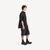 Heren ‘The Door’ Denim hybride shirt met korte mouwen in zwart