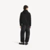 Heren ‘The Door’ oversized Hoodie met ritssluiting in zwart