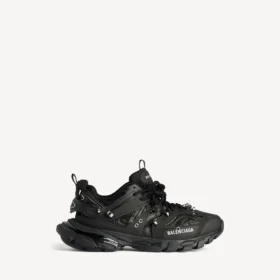 Heren Track piercing-Sneakers in zwart