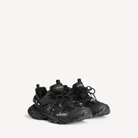 Heren Track piercing-Sneakers in zwart