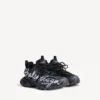 Heren Track Signature-sneaker in zwart/wit