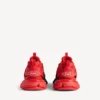 Heren Track Sneakers met kleurverloop in rood/zwart