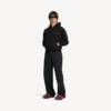 Heren Track Sneakers met kleurverloop in rood/zwart