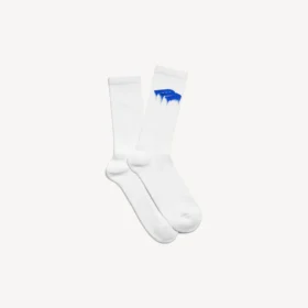 Heren Wet Brush-sokken in wit/blauw
