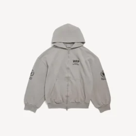 Heren WFP Hoodie met ritssluiting in Balenciaga-grijs