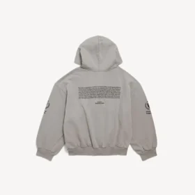 Heren WFP Hoodie met ritssluiting in Balenciaga-grijs