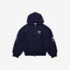 Heren WFP hoodie met ritssluiting in regular fit, marineblauw