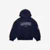 Heren WFP hoodie met ritssluiting in regular fit, marineblauw