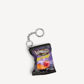 Herenbedeltjes/sleutelhangers in de kleur paprika