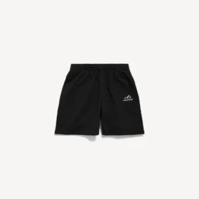 Herenbodyshorts met relaxte pasvorm in zwart