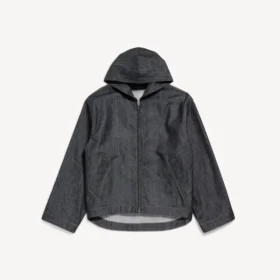 Herenjassen met capuchon in raw indigo