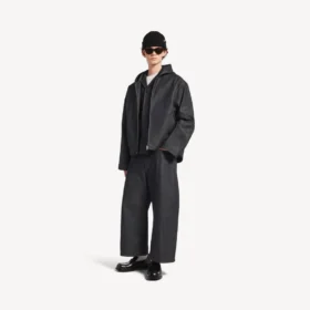 Herenjassen met capuchon in raw indigo