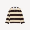 Herenpoloshirts in donkerbruin/beige