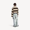 Herenpoloshirts in donkerbruin/beige