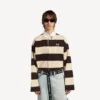 Herenpoloshirts in donkerbruin/beige