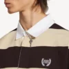 Herenpoloshirts in donkerbruin/beige