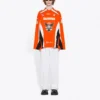 Hockey-T-shirt met panelen en lange mouwen “Orange” 657105TKV247074
