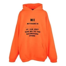 Hoi, mijn naam is Hoodies “Fluorescerend oranje/zwart” 651799TKVK57513