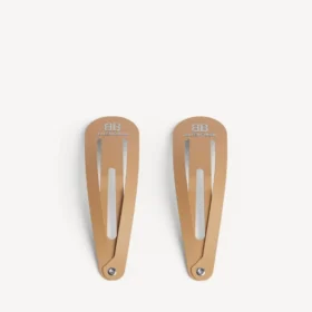 Holli XXL-set met 2 haarspeldjes voor dames in beige/glanzend zilver
