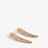 Holli XXL-set met 2 haarspeldjes voor dames in beige/glanzend zilver