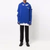 Hoodie ‘Blue’ met ‘Political Campaign Destroyed’-opdruk 662718T32124691