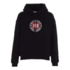Hoodie met capuchon en BB-logo, lange mouwen, zwart 612959TJVD71000