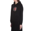 Hoodie met capuchon en BB-logo, lange mouwen, zwart 612959TJVD71000