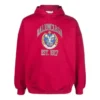 Hoodie met college-logo, opgericht in 1917, wijde pasvorm “Red” 675003TLV906163