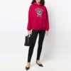 Hoodie met college-logo, opgericht in 1917, wijde pasvorm “Red” 675003TLV906163