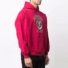 Hoodie met college-logo, opgericht in 1917, wijde pasvorm “Red” 675003TLV906163