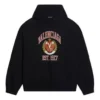 Hoodie met college-logo uit ca. 1917, wijde pasvorm “Zwart” 674986TLV901076