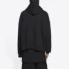 Hoodie met college-logo uit ca. 1917, wijde pasvorm “Zwart” 674986TLV901076
