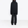 Hoodie met geborduurd BB-embleem “Black” 620973TKV721069