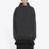 Hoodie met geborduurd logo “Black” 578135TLVB81146