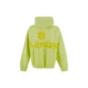 Hoodie met gescheurde zakken en Tape Type-effect, oversized “Fluo Yellow” 744441TOVB17204