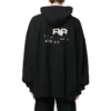 Hoodie met handgetekend BB Icon, ruime pasvorm “Black” 620973TNVQ11059