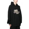 Hoodie met handgetekend BB Icon, ruime pasvorm “Black” 620973TNVQ11059