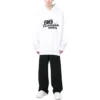 Hoodie met handgetekend BB Icon, ruime pasvorm “White” 620973TNVQ19040