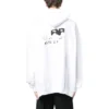 Hoodie met handgetekend BB Icon, ruime pasvorm “White” 620973TNVQ19040