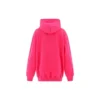Hoodie met klassiek logo, minimalistisch en effen, roze 570798THV775630