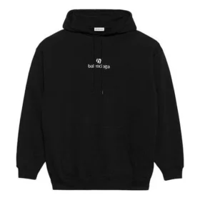 Hoodie met lange mouwen en alfabetprint Zwart 578135TJVE11034