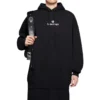 Hoodie met lange mouwen en alfabetprint Zwart 578135TJVE11034