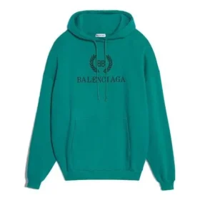 Hoodie met logo Groen 556111TDV043068