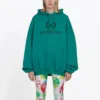 Hoodie met logo Groen 556111TDV043068