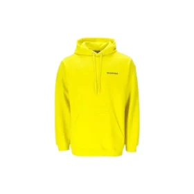 Hoodie met logo in medium pasvorm “Yellow” 600583TIV847440
