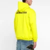 Hoodie met logo in medium pasvorm “Yellow” 600583TIV847440